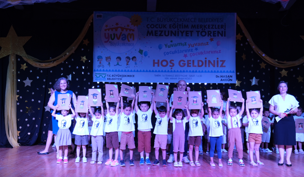  Büyükçekmeceli minikler mezun oldu