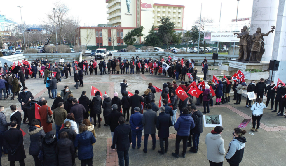 Samsun’da Atatürk Anıtı’na yapılan saldırıya Büyükçekmece’den sert tepki Ulu ...