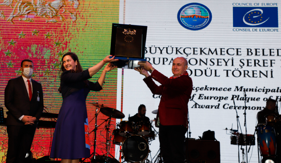 Avrupa Konseyi’nden Büyükçekmece’ye “Avrupa Şeref Plaketi” ödülü