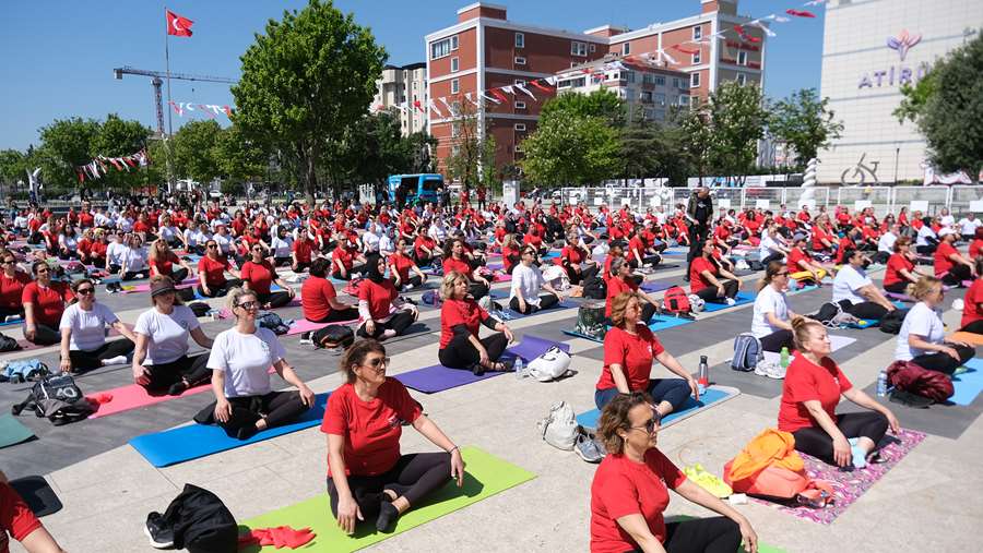  Dünya Pilates Haftası renkli görüntülerle başladı